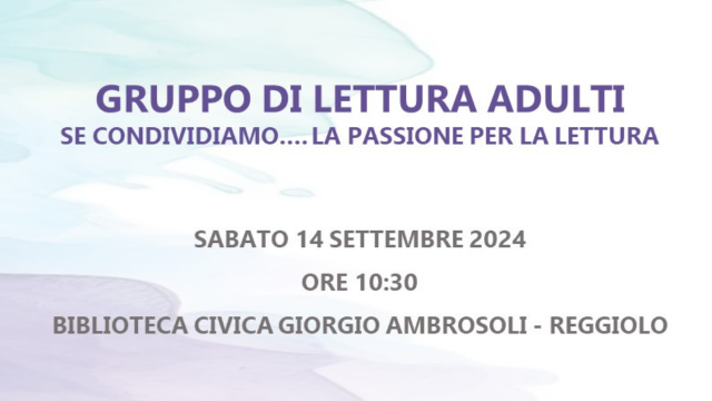 Gruppo di lettura adulti